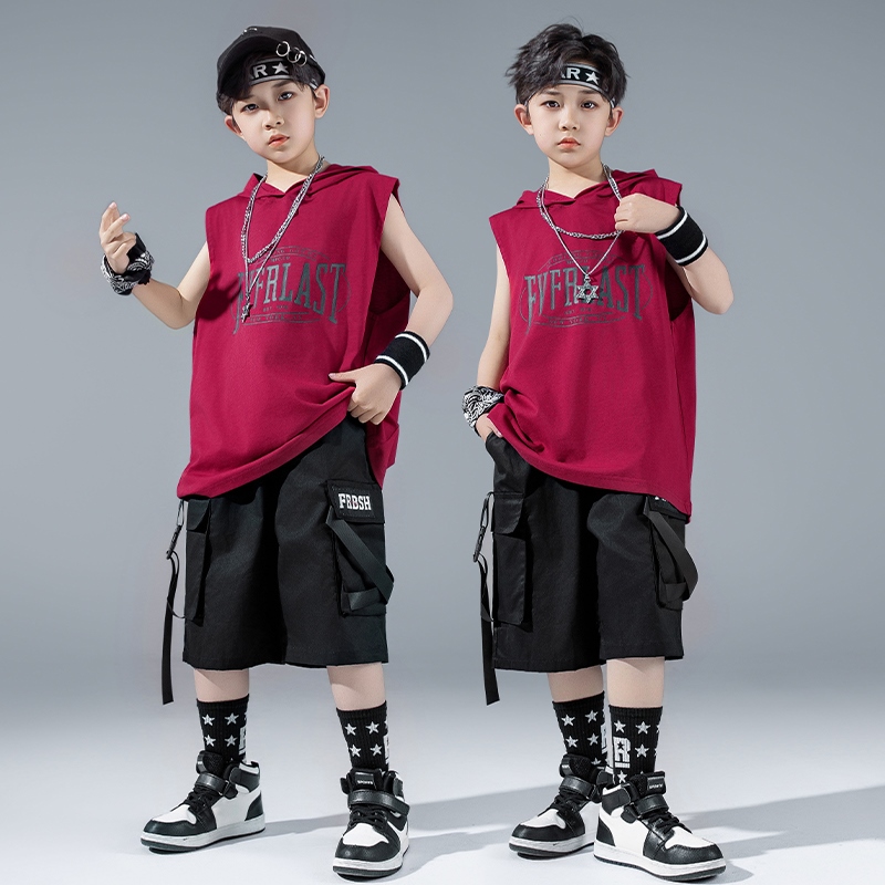 Street Fashion For Boy - Street Dance Performance-Anzug für Jungen, Hip-Hop,