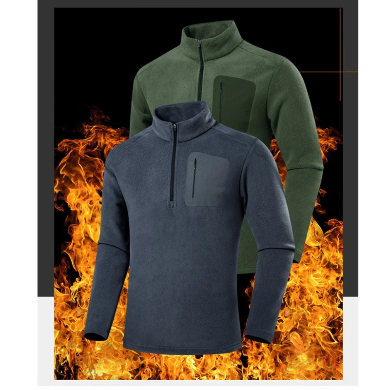 Windbreak Shell Jacket - Herbst-Winter Herren Polartec Fleece-Jacken, Sportliche Samt-Windbreaker-Mäntel,
