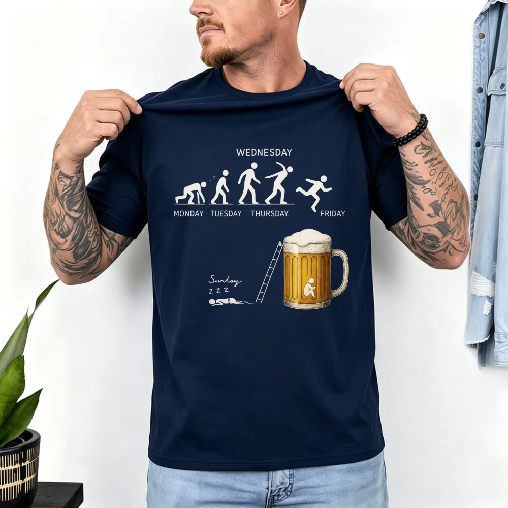 Street Fashion Week - Week Evolution Jump Bierkrug Cartoon Baumwolle