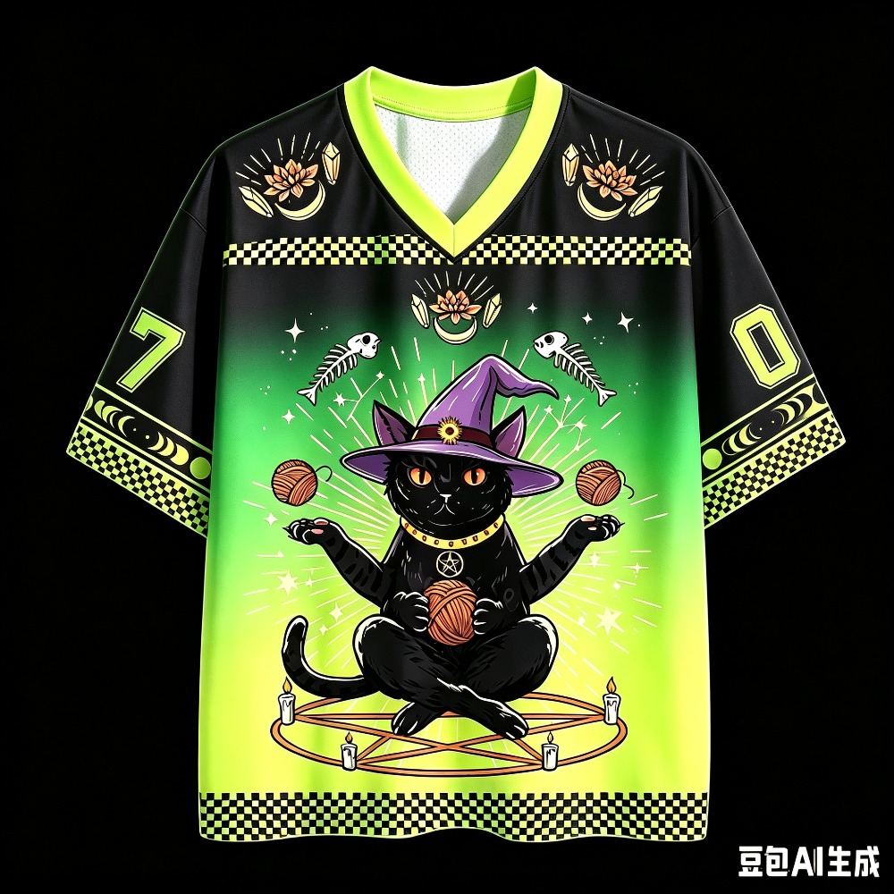 Fashion Street Cat - Lustiges Retro-Katzen-3D-Druck Schnelltrocknendes Atmungsaktives Sport-T-Shirt für