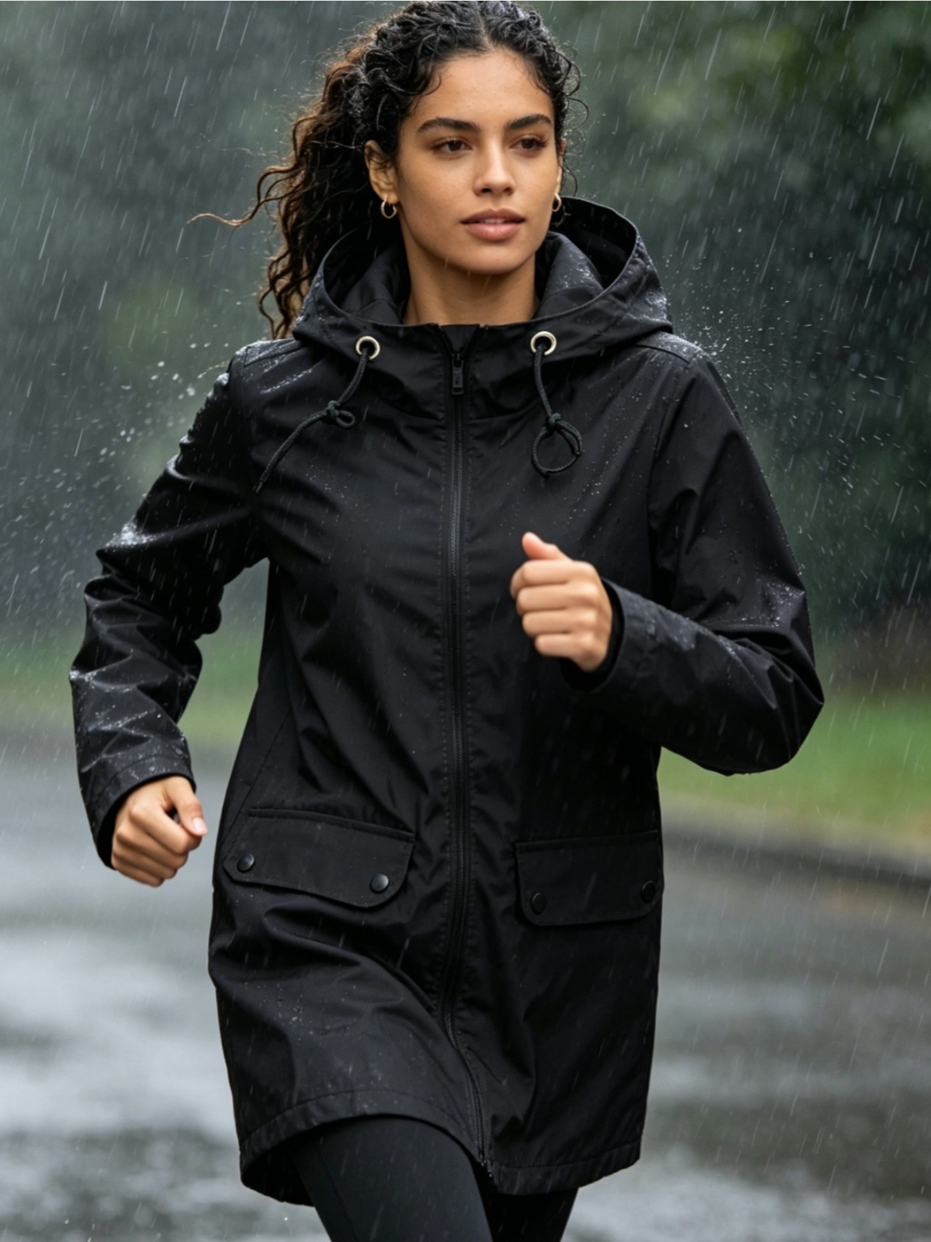 Windbreak Shell Jacket - Leichte Wasserdichte Regenjacke für Damen, Kapuzenjacke