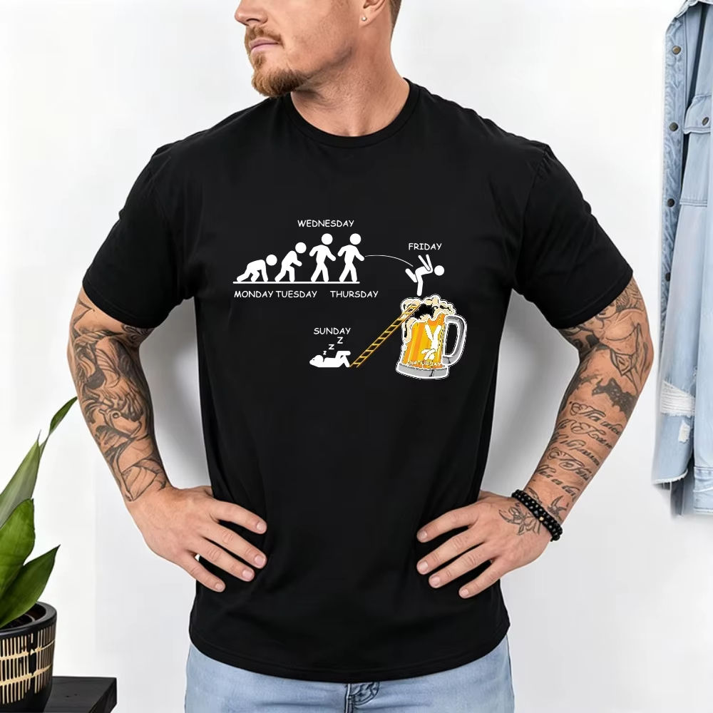 Street Fashion Week - Week Evolution Jump Bierkrug Cartoon Baumwolle