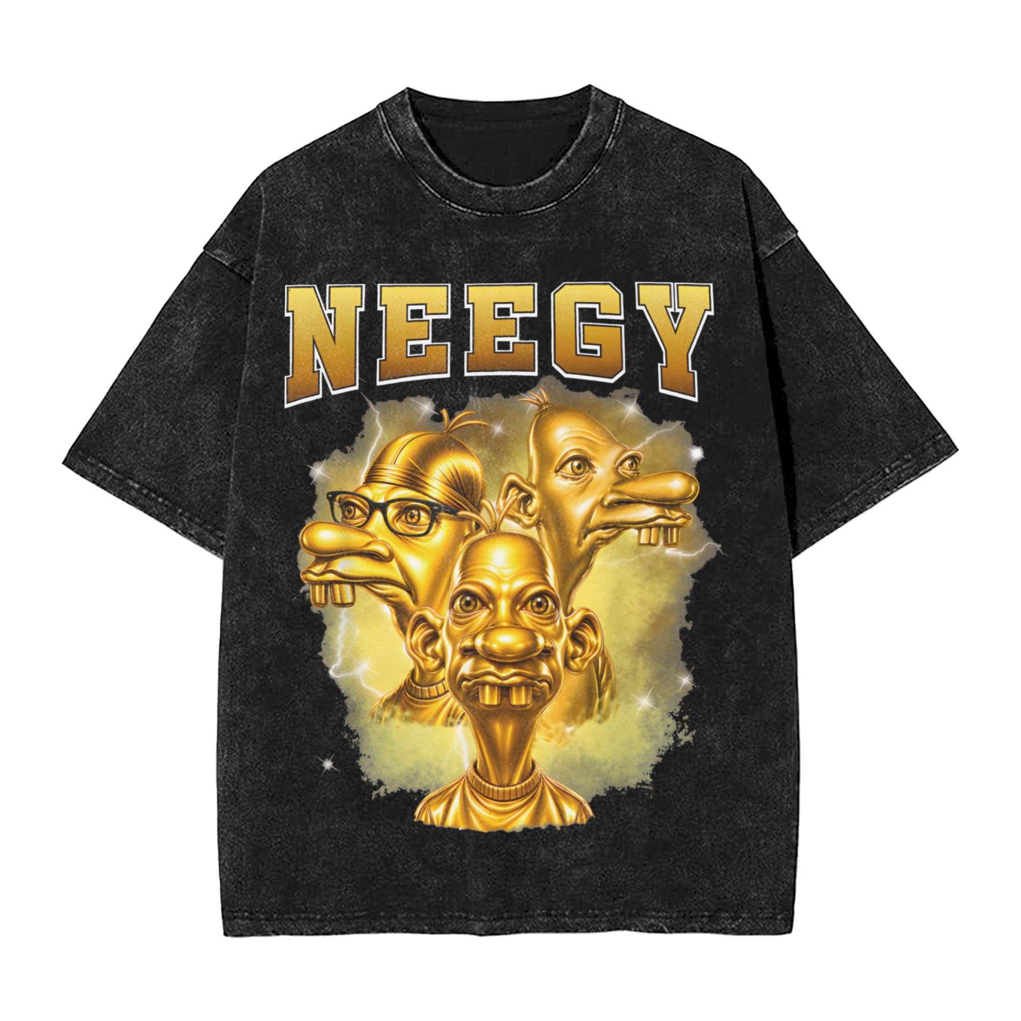 Harajuku Washed Shirt Golden N – Street Fashion Gen Z Bewertung und Preis