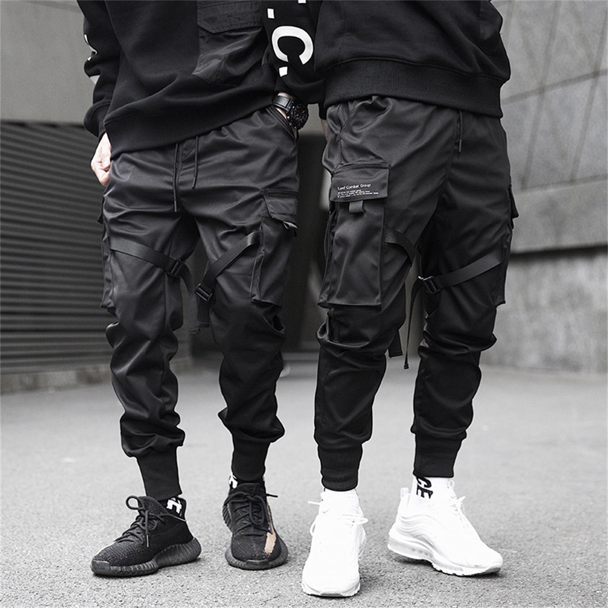 Schwarz Hip Hop Cargo Hosen So – Street Fashion Brand Bewertung und Preis