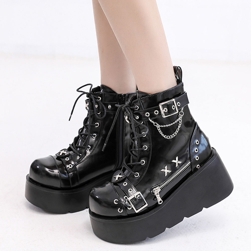 Brandneue Damen Goth Plateau-S – Street Fashion Brand Bewertung und Preis