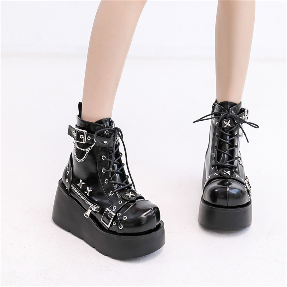 Brandneue Damen Goth Plateau-S – Street Fashion Brand Bewertung und Preis