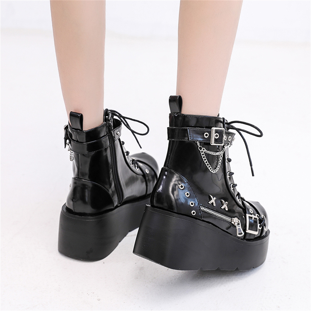 Brandneue Damen Goth Plateau-S – Street Fashion Brand Bewertung und Preis
